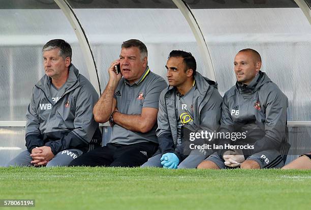 Sunderland manager Sam Allardyce during the pre-season friendly match between Sunderland AFC and Hartlepool United at Victoria Park on July 20, 2016...