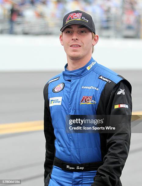 Ryan Sieg during driver introductions before the running of the NASCAR Xfinity series Alert Today Florida 300 at Daytona International Speedway in...