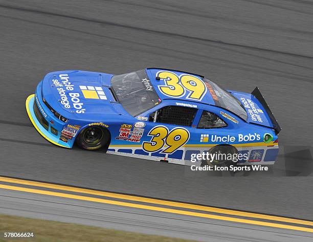 Ryan Sieg during the running of the NASCAR XFINITY Series - Alert Today Florida 300 race at Daytona International Speedway in Daytona, Florida