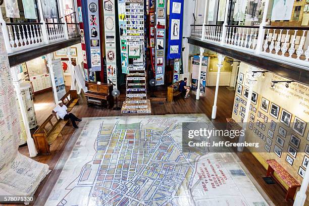 South Africa, Cape Town, District Six Museum, apartheid exhibits.