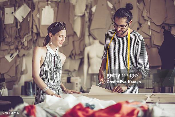 working together - fashion designer stock pictures, royalty-free photos & images