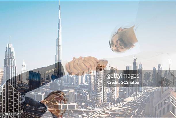 business in gulf - middle east stock pictures, royalty-free photos & images