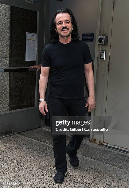 Musician Yanni is seen in Philadelphia during his 2016 North American Tour on July 20, 2016 in Philadelphia, Pennsylvania.