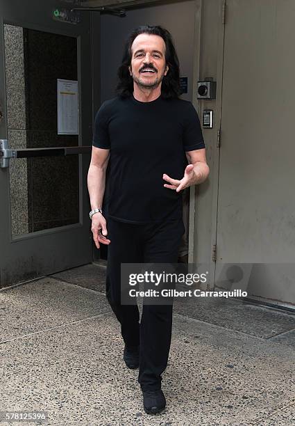 Musician Yanni is seen in Philadelphia during his 2016 North American Tour on July 20, 2016 in Philadelphia, Pennsylvania.