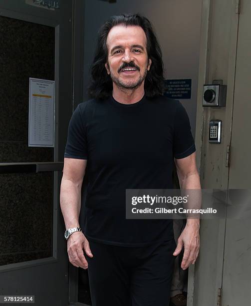 Musician Yanni is seen in Philadelphia during his 2016 North American Tour on July 20, 2016 in Philadelphia, Pennsylvania.