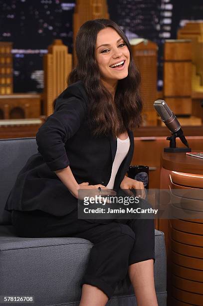 Mila Kunis visits "The Tonight Show Starring Jimmy Fallon"at Rockefeller Center on July 20, 2016 in New York City.