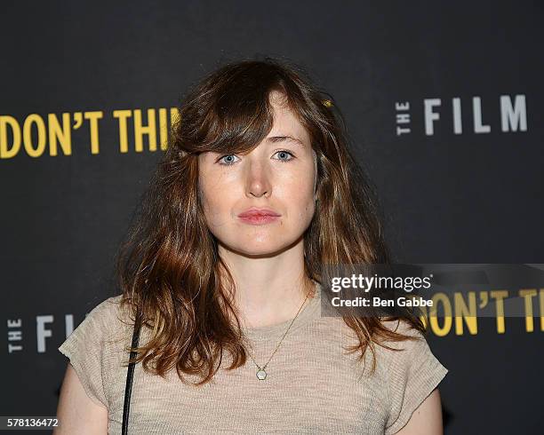 Actress Kate Lyn Sheil attends the "Don't Think Twice" New York Premiere at Sunshine Landmark on July 20, 2016 in New York City.
