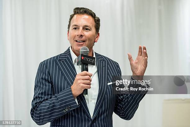 Macy's Chief Merchandising Officer,Tim Baxter attends the Kelly Ripa Home Collection for Macy's launch at Macy's Herald Square on July 20, 2016 in...