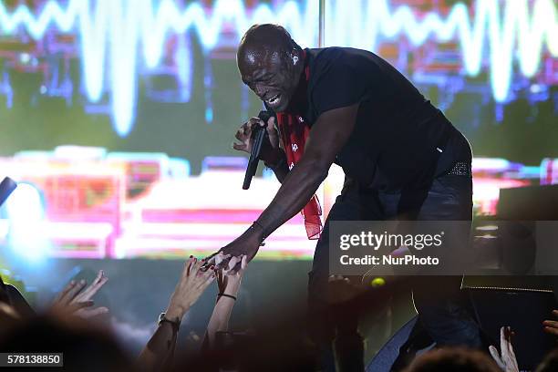 British soul and R&amp;B singer Seal performs at the EDP Cool Jazz music festival in Oeiras, Portugal, on July 20, 2016. Photo: Pedro Fiuza