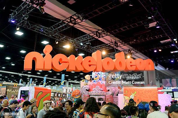 Nickelodeon display at Comic-Con International 2016 preview night on July 20, 2016 in San Diego, California.