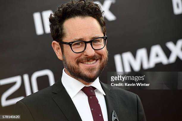 Producer J.J. Abrams attends the premiere of Paramount Pictures' "Star Trek Beyond" at Embarcadero Marina Park South on July 20, 2016 in San Diego,...