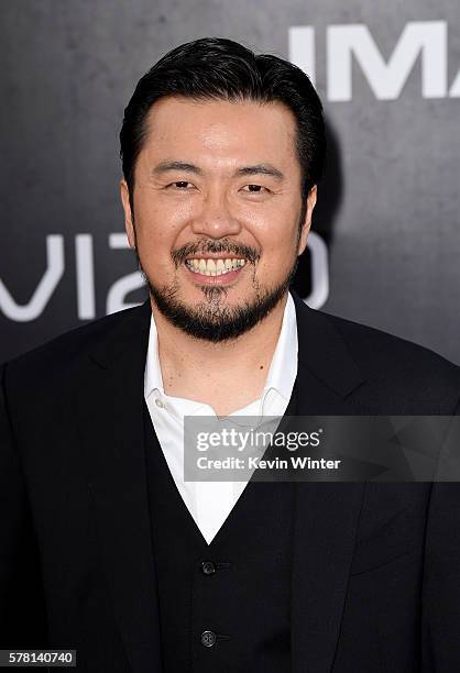 Director Justin Lin attends the premiere of Paramount Pictures' "Star Trek Beyond" at Embarcadero Marina Park South on July 20, 2016 in San Diego,...