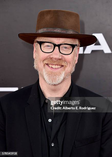 Personality Adam Savage attends the premiere of Paramount Pictures' "Star Trek Beyond" at Embarcadero Marina Park South on July 20, 2016 in San...