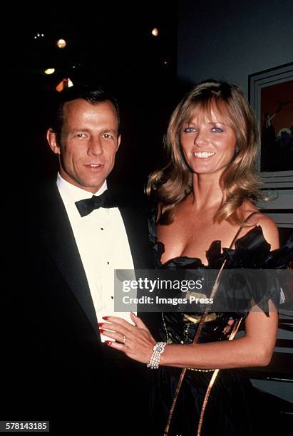 Cheryl Tiegs and Peter Beard circa 1982 in New York City.