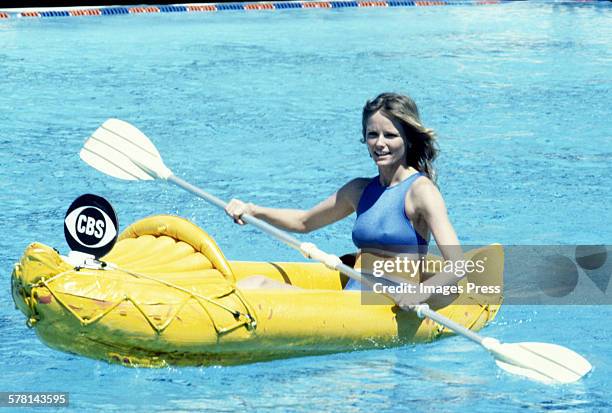 Cheryl Tiegs in a canoe, circa 1978.