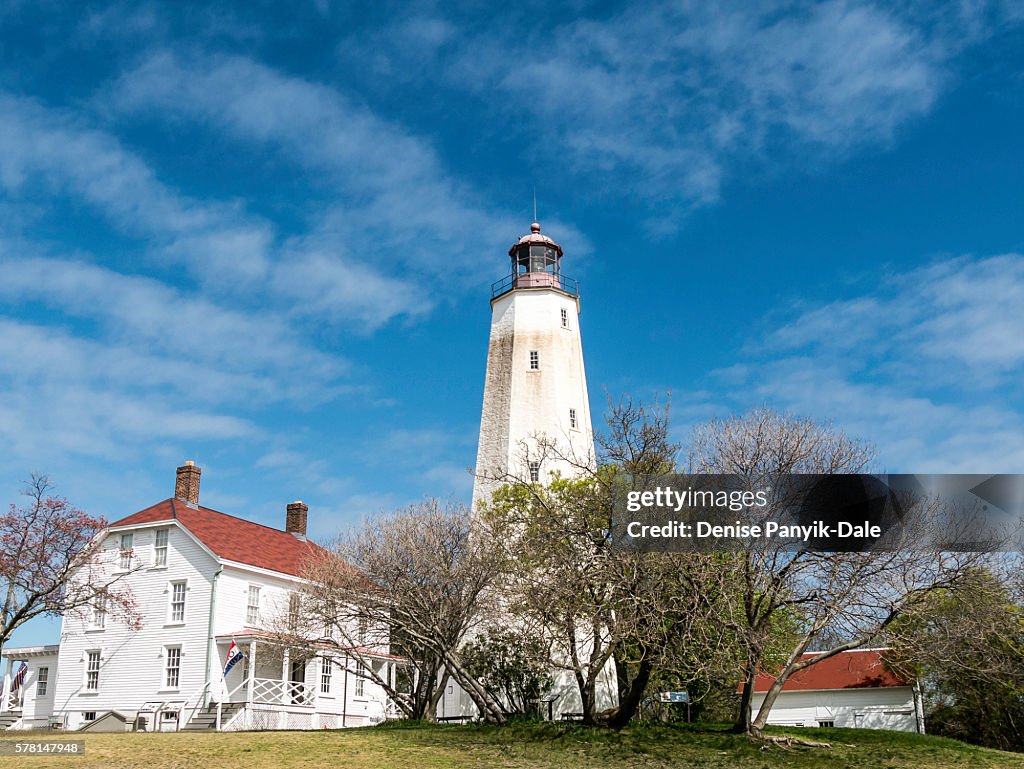 Sandy Hook Lighthouse and keepers residence