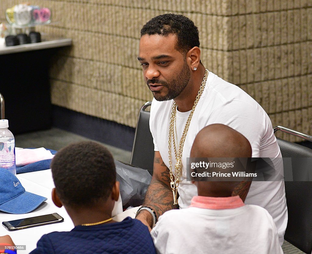 Jim Jones Rapper Car Rapper Jim Jones and Bankroll PJ attend the 13 annual Bike Show at ...
