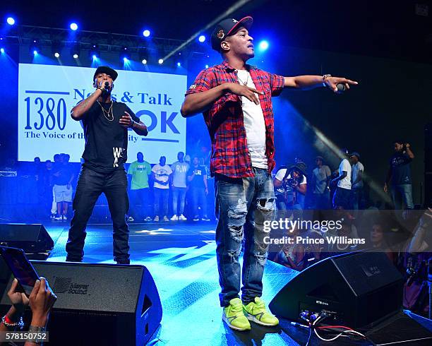 And T.I. Perform at the 13th annual Bike Fest at Georgia World Congress Center on July 16, 2016 in Atlanta, Georgia.
