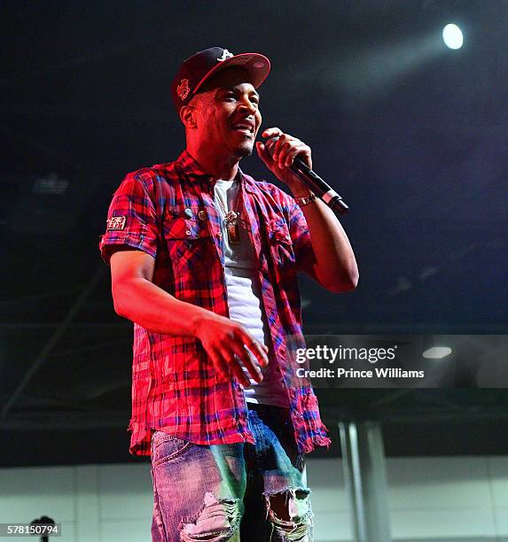 Performs at the 13th annual Bike show at Georgia World Congress Center on July 16, 2016 in Atlanta, Georgia.