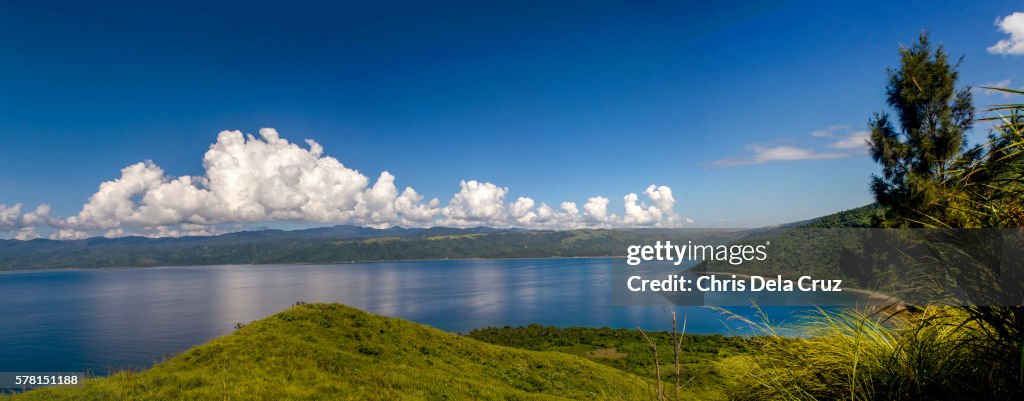 Panoramic view from the mountain in Dingalan