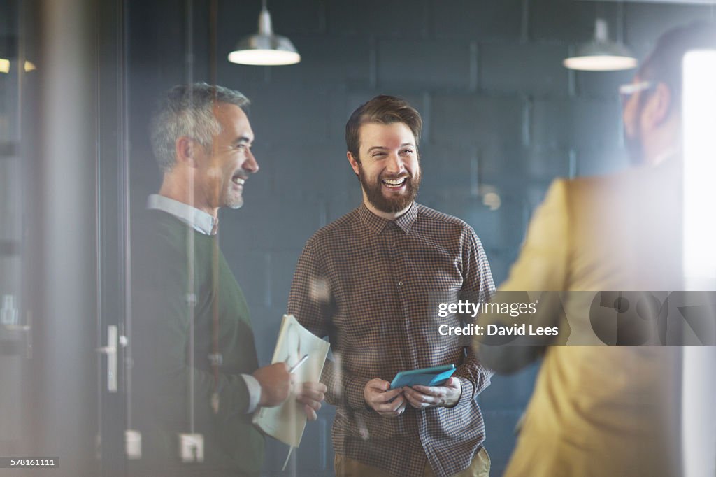 Business people discussing project in office