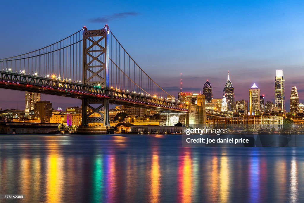 Benjamin Franklin bridge, Philadelphia, America