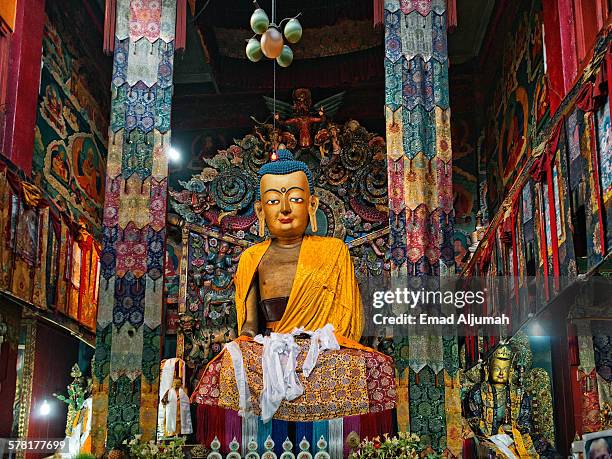 samten choling buddhist ghoom monastery - darjeeling stock pictures, royalty-free photos & images