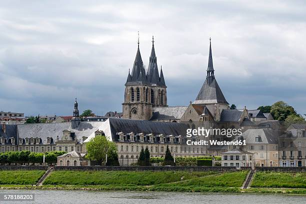 france, blois, st. louis cathedral - blois foto e immagini stock