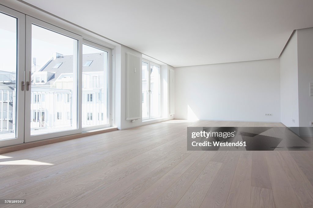 Empty living room in modern apartment