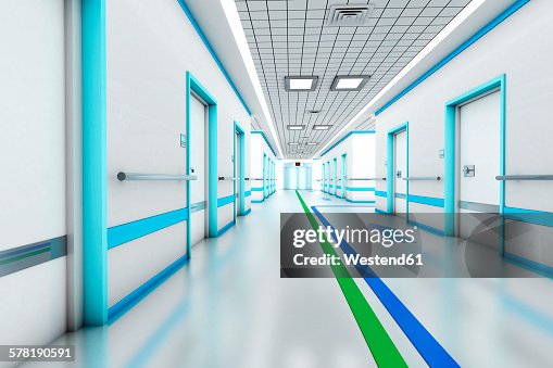 3d Rendering Architectural Visualization Of A Modern Hospital High-Res ...