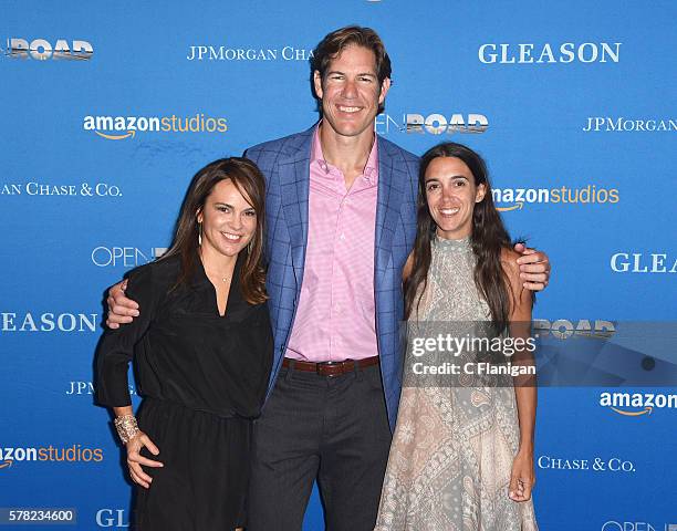 Producers Kimi Culp and Scott Fujita along with subject Michel Varisco Gleason attend the special screening for Amazon Studios and Open Road Films'...