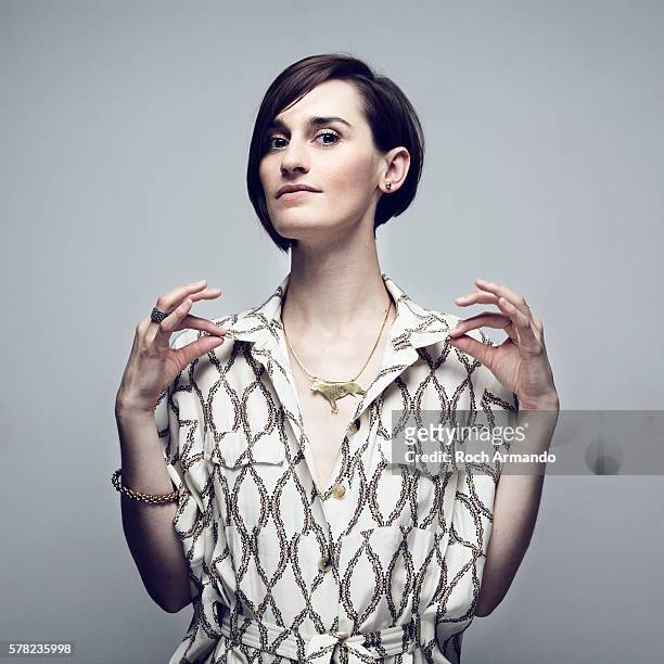 Singer Yelle is photographed for Self Assignment on June 21, 2012 in Cabourg, France.