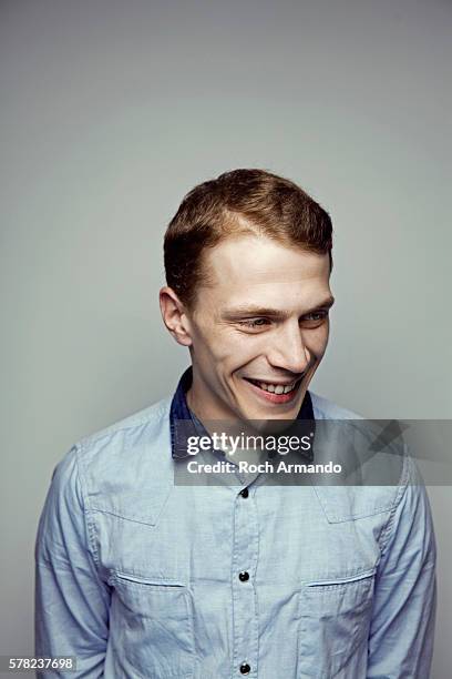 Actor Kevin Azais is photographed for Self Assignment on June 21, 2014 in Cabourg, France.