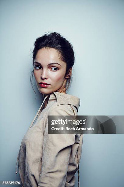 Actress Lola Le Lann is photographed for Self Assignment on June 21, 2015 in Cabourg, France.