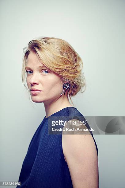 Actress Melanie Thierry is photographed for Self Assignment on June 21, 2015 in Cabourg, France.