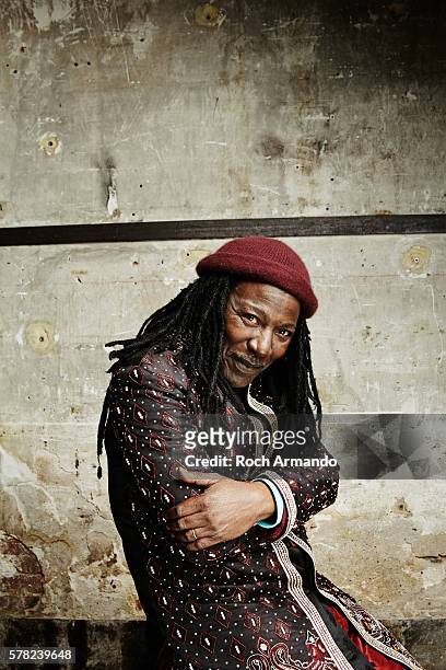 Musician Alpha Blondy is photographed for Positif on September 5, 2015 in Paris, France.