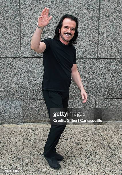 Composer, keyboardist, pianist, and music producer Yanni is seen in Philadelphia during his 2016 North American Tour on July 20, 2016 in...