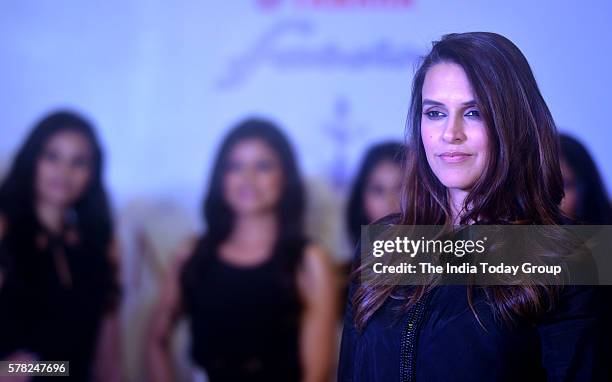 Neha Dhupia is an Indian actress and beauty Queen during Miss Diva 2016 Delhi Auditions in New Delhi.