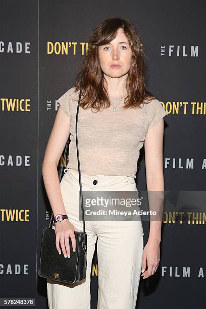 Actress Kate Lyn Sheil attends the New York film premiere for "Don't Think Twice" at Landmark Sunshine Cinema on July 20, 2016 in New York City.