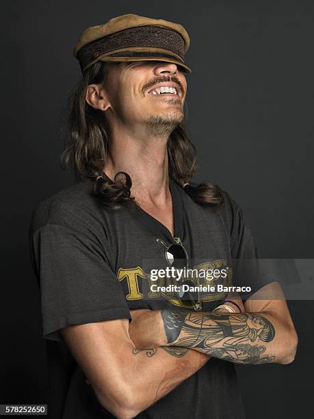 Musician Brandon Boyd is photographed for Self Assignment in 2012.