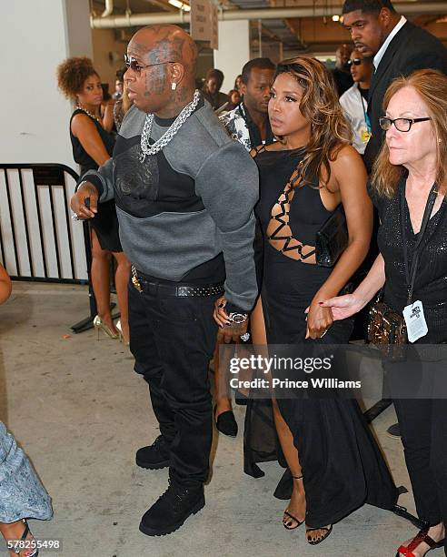 Rapper Birdman and Toni Braxton attend the 2016 BET Awards at Microsoft Theater on June 26, 2016 in Los Angeles, California.