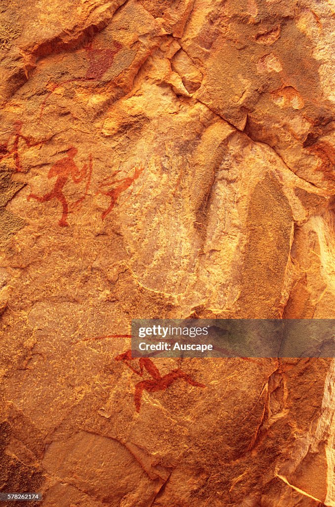 Free-hand Aboriginal rock art