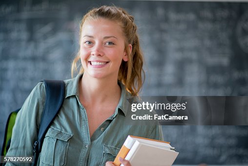 College First Class College Student At The First Day Of Class High-Res Stock Photo - Getty ...