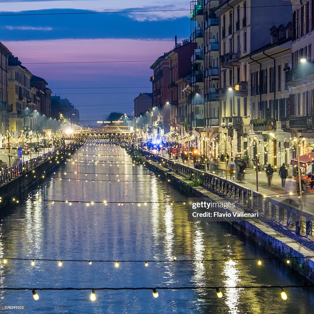 Natale a Milano, Naviglio Grande - Italia