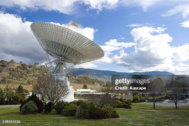 Deep Space Communications Complex, and the 70 m telescope, Tidbinbilla Nature Reserve, Australian Capital Territory, Australia.