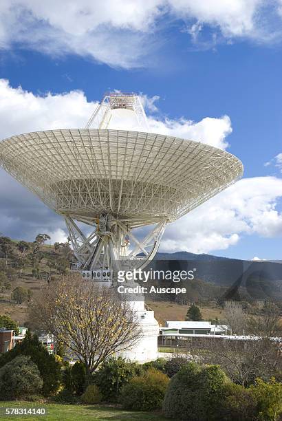 Deep Space Communications Complex, and the 70 m telescope, Tidbinbilla Nature Reserve, Australian Capital Territory, Australia.