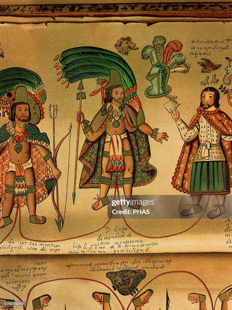 Don Diego de Mendoza Austria Moctezuma, cacique of Tlatelolco. Grandson of Moctezuma II.