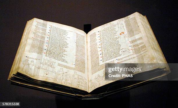 Dante Alighieri . Italian poet of the late Middle Ages. Divine Comedy with commentary by Jacopo Della Lana and marginal notes. 15th century....