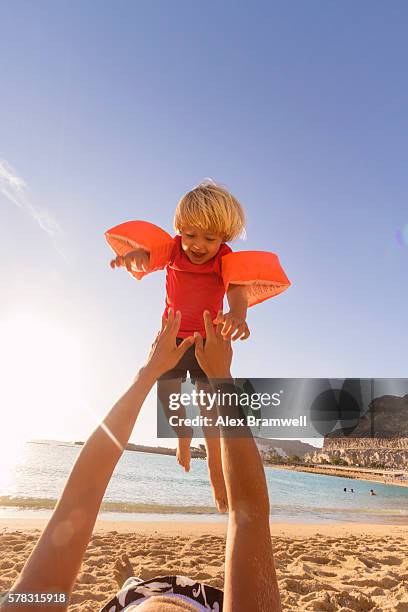 sunset beach fun - gran canaria bildbanksfoton och bilder