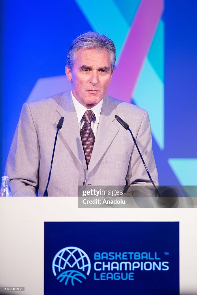 Draw ceremony for the Basketball Champions League in Munich